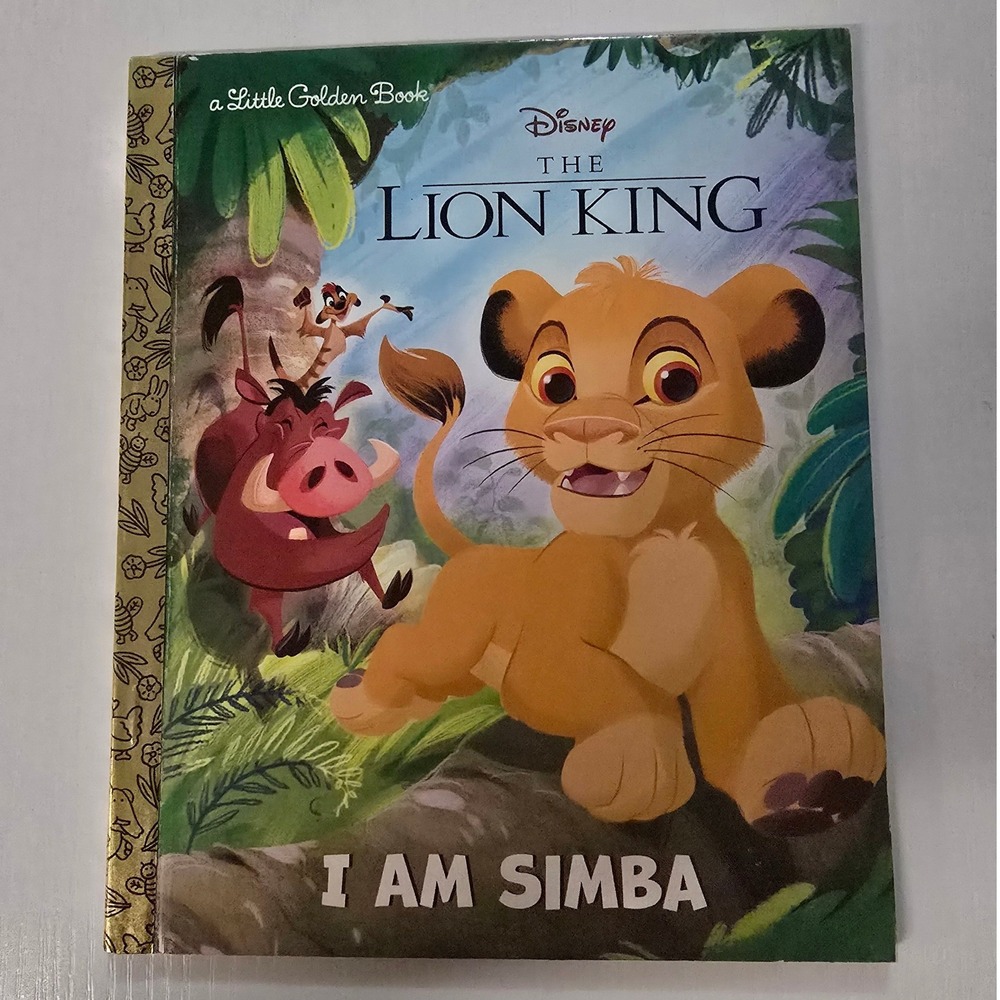 Disney The Lion King I Am Simba Little Golden Book Hardcover John Sazaklis